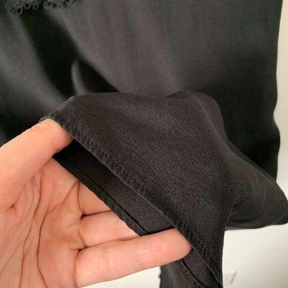 CAMI NYC | 100% Silk Camisole black lined - Picture 7 of 11